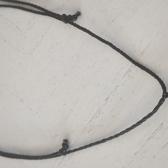 New Handmade Braided Adjustable Natural Gemstone Button Pendant Necklace - Picture 3 of 3